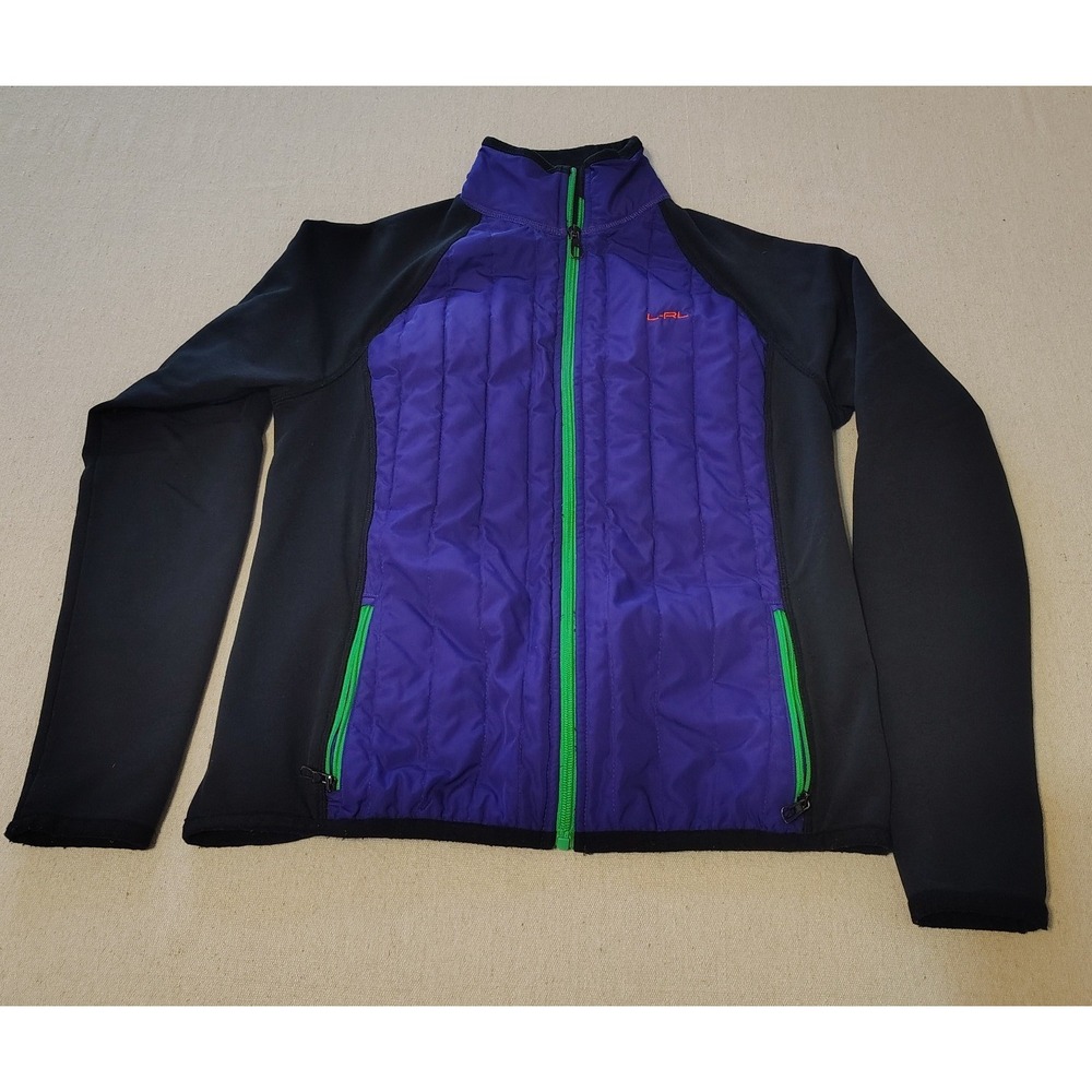 Women's L-RL Active Ralph Lauren Petite Quilted Zip Up Jacket Size PM GG